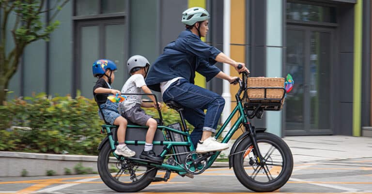 et si on ralentissait, un été entier en famille sur un vélo électrique biplace